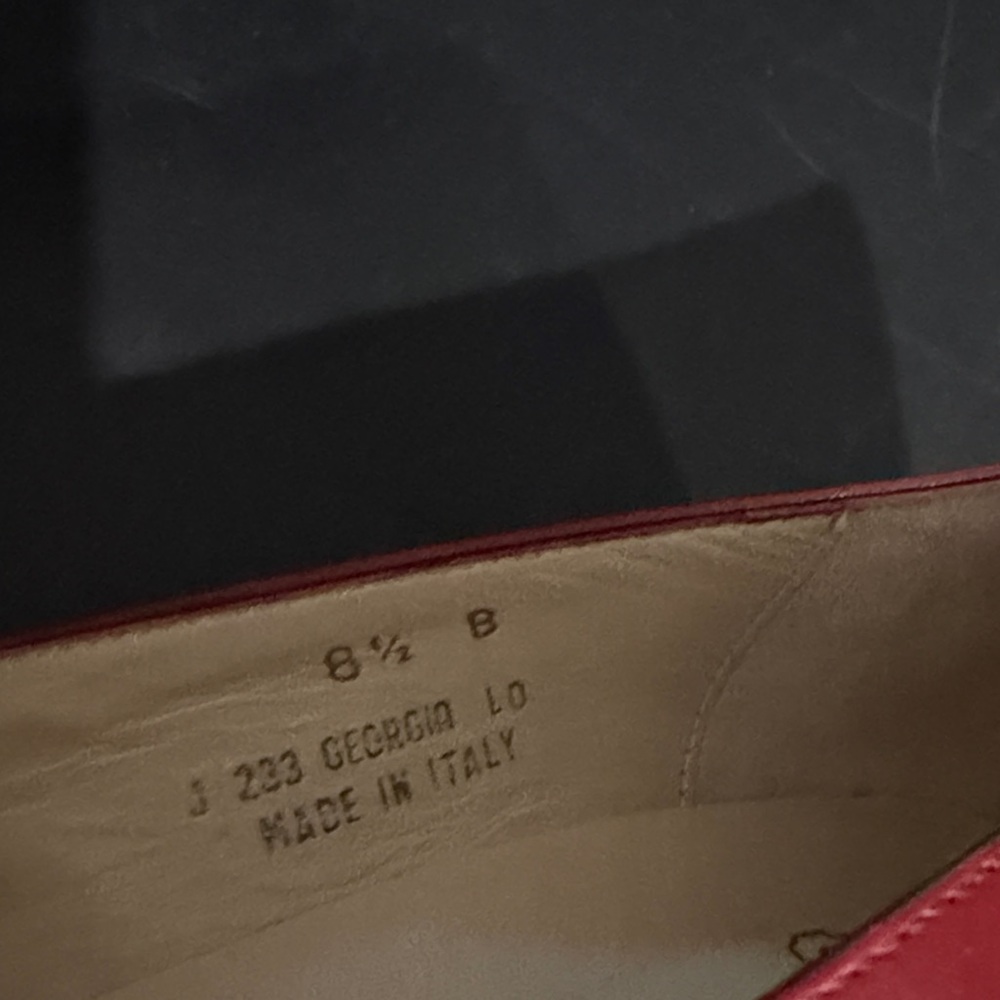Pumps, Coach Red Leather 8.5 NARROW - Picture 3 of 8